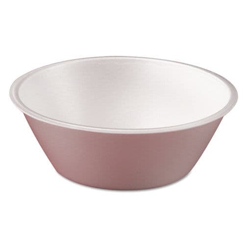 Laminated Utility Bowls, Foam, Round, 24 oz, White, 75/Pack, 4 Packs/Carton