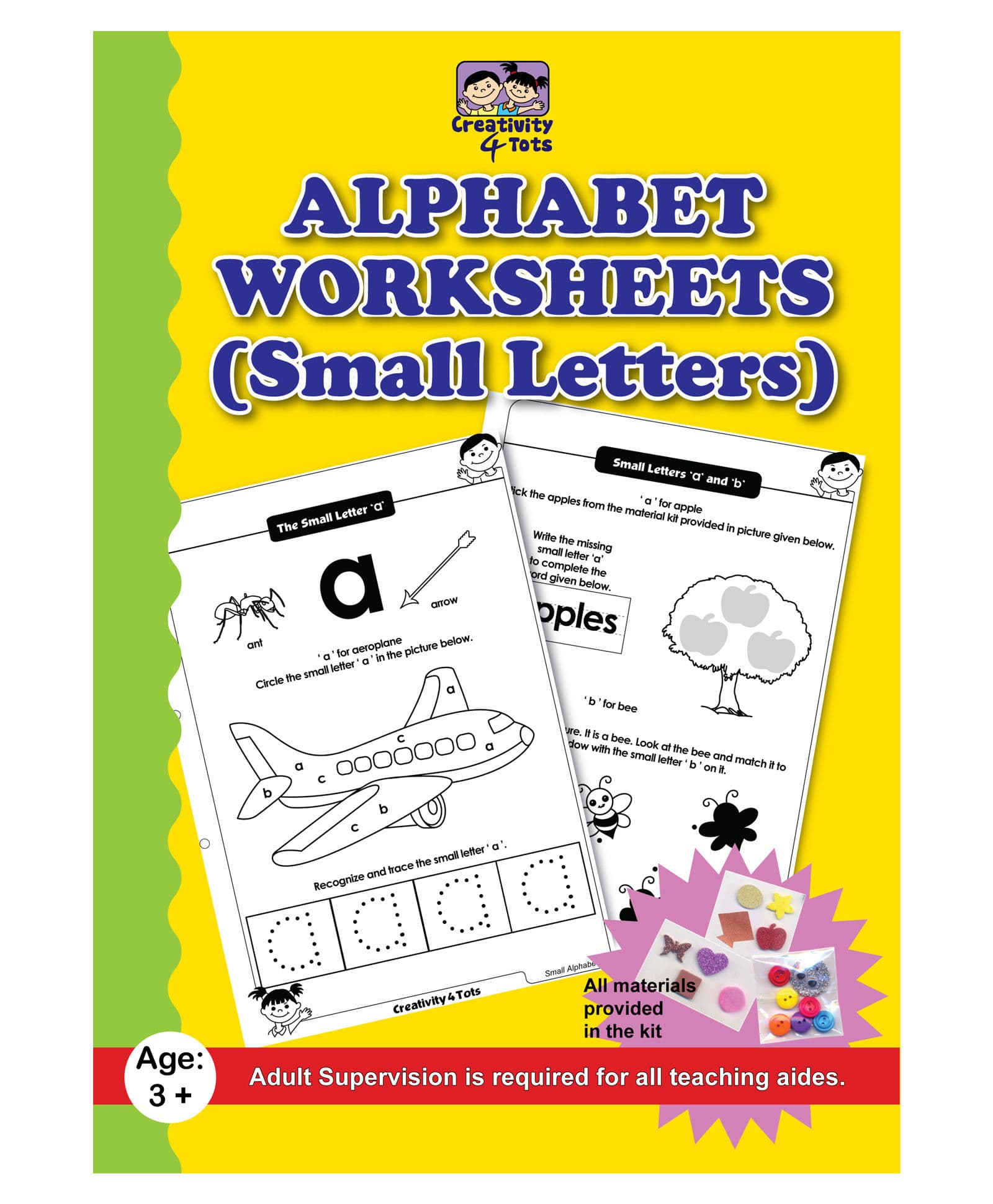 Creativity 4 Tots Alphabet Small Letters Worksheets