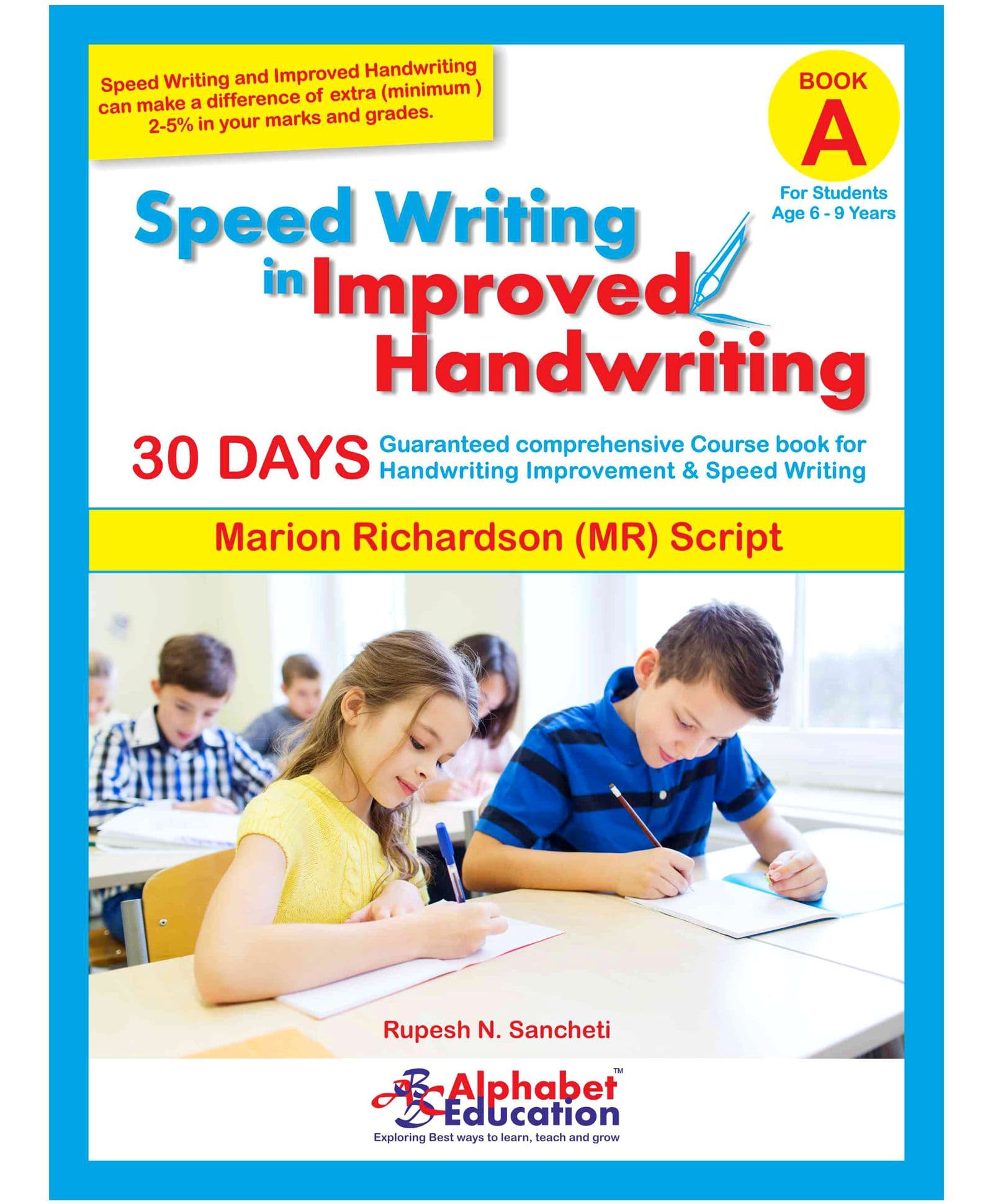 Alphabet Education Marion Richardson Script Writing Book - English