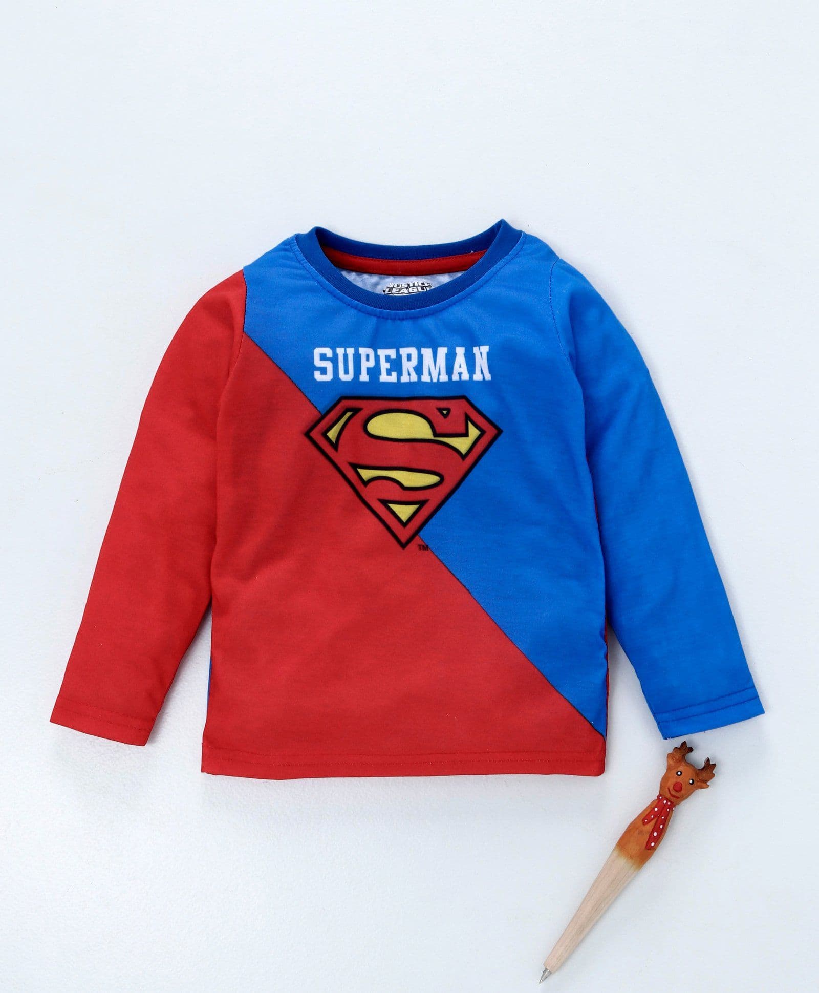 Game Begins Full Sleeves Tee Superman Print