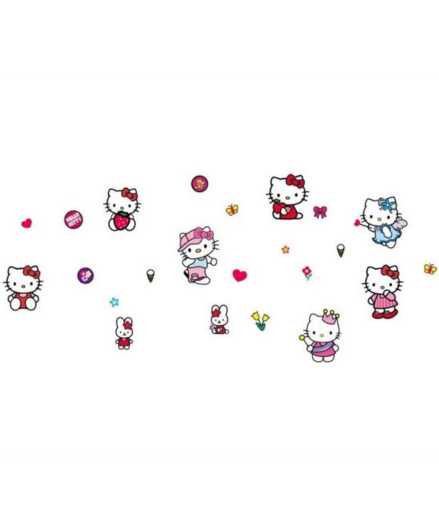 Studio Briana Hello Kitty Cute Wall Art Decal - Multicolor