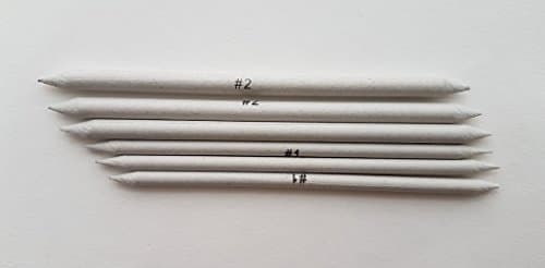 MINI Rice Paper Stumps for Blending and Smudging - Pack of 6 2 ASSORTED SIZES ( EMI Craft)