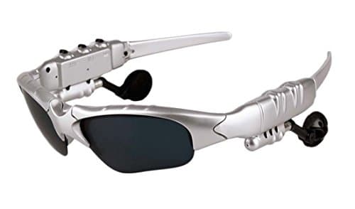 Bluetooth Sunglasses Digital Camera Glasses Wireless Bluetooth 4.1 Stereo Headset Headphone Polarized Glasses For IPhone 5/ 6 / 7S Samsung Galaxy S3 S4 S5 Note3/ Note4 HTC LG All Smart Phones Or PC Tablets With Bluetooth Function Support Calls Music Voice Self-timer Outdoor Activities Driving+ Gift ( Black, Yellow, Brown,Clear) Four-color Lenses ( Color : Silver )