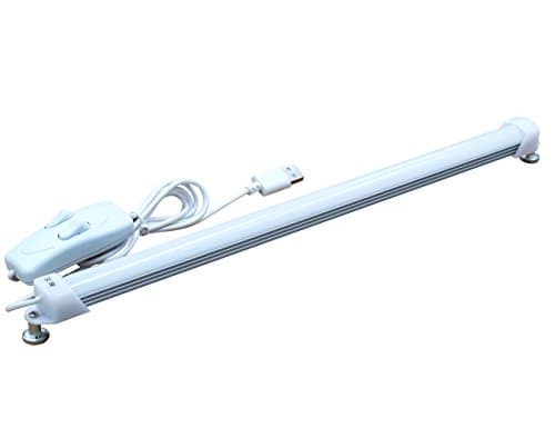 Portable USB 48LED 5W Reading Strips Craft Light Eye-care LED Desk Reading Lamp with Cool and Warm White Color Light Great for Craft Table, Pianos, Reading, Work Tables,DJ's, Music Stands