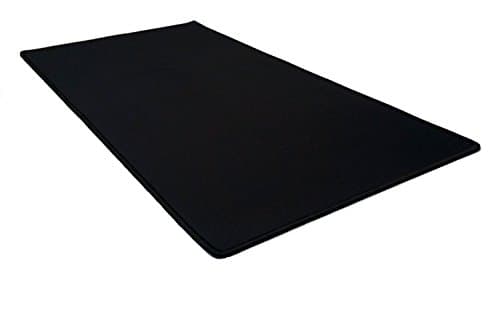 CDQ Large 60*30cm Mouse Mat / Pad, Laptop Pad Keyboard Mat/ Mouse Desk pad / Soft Rubber bottom Special Treated Weave Stitched Edges Slip Anti-Fray Silky Smooth, Suit For Gaming/ Office/ Home (Black)