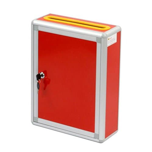 Large Red Suggestion Box Ballot Box Mailbox Election Box Durable Donation Box Wall-mounted Assembly Xuan - worth having