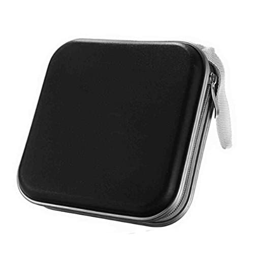 HANGQI(R) 40 Disc CD DVD Portable Storage Case Wallet Hard Box Bag Holder(Black)