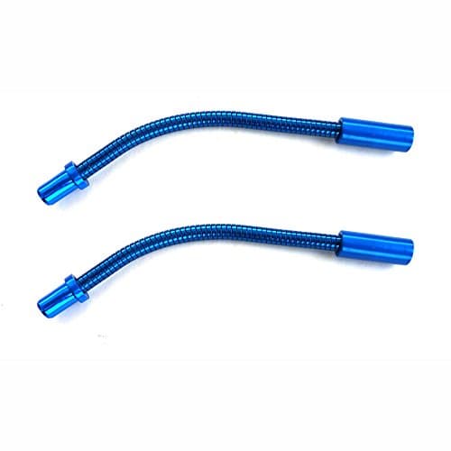 2 x BLUE Flexible V Brake Cable Lead Pipe Cycle brake Noodle hose Guide