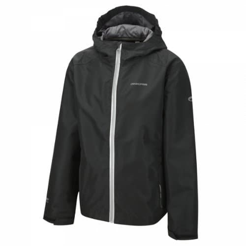 Skepta Boy's Waterproof Jacket - Black/Black, Size 7-8