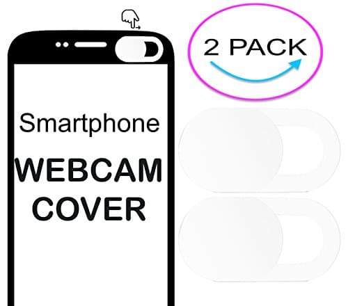 2 x Ultra Thin Privcay Webcam Camera Cover For TP-Link Neffos X1 / X1 Max - White