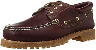 Men's Authentics 3 Eye Classic Boat Shoes, Red (Burgundy Full Grain), 11.5 UK