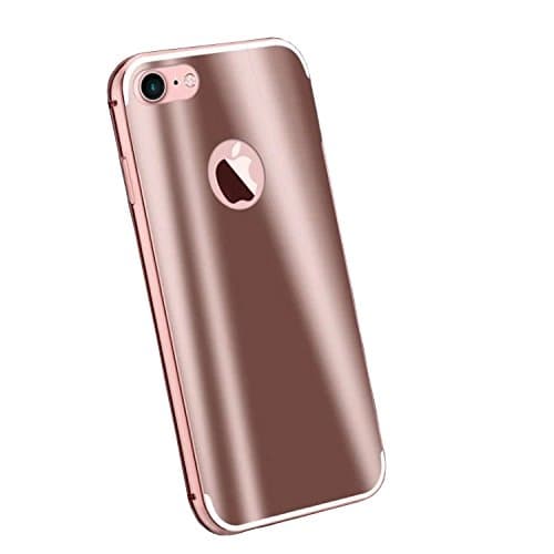 iPhone Case ,LKNV Aluminum Alloy Frame+PC Colorful Case Back Cover Cases For iPhone 6 6s 6 Plus 6s Plus (iphone 6plus/6splus, Rose Gold)