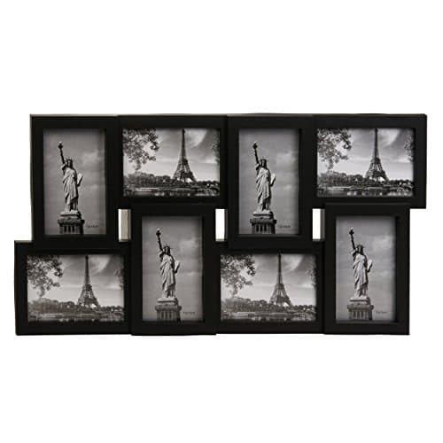 Multi Photo 8 Picture Large Decorative Frame Collage (Black)
