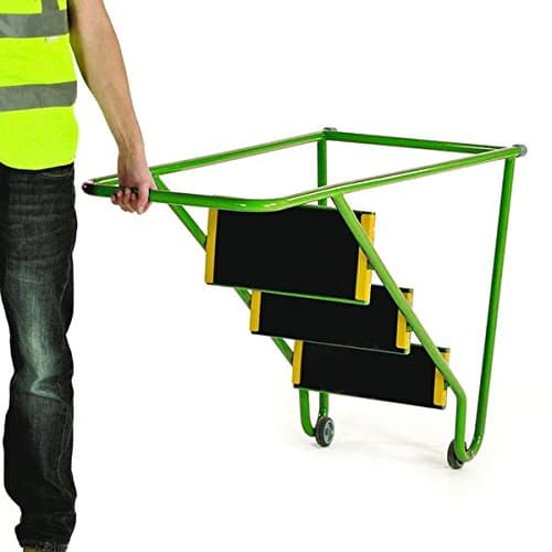 2 step light duty tilt n pull green - access equipment - steps