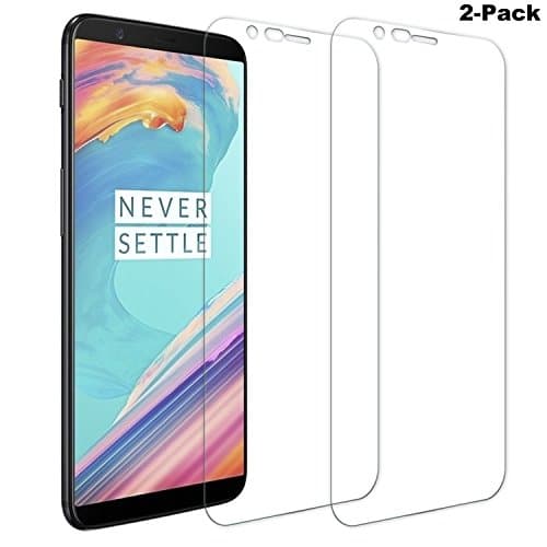 Songsong [2-Pack] OnePlus 5T Screen Protector, Tempered Glass Screen Protector Film for OnePlus 5T HD Ultra Clear Anti Scratch Bubble Free