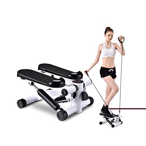 Stepper Machine With Pull Rope Workout Training Fitness Mini Stepper Exercise Training Fitness Stair Steps Pedal Fitness Lose Fat ( Color : White )