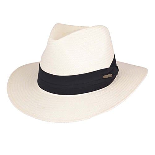 Ultra Lightweight Panama Style Hat Adjustable Smart Large Brim Approx 90g