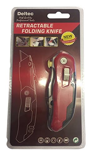 Deltec KN008 Retractable Folding Knife - Metal