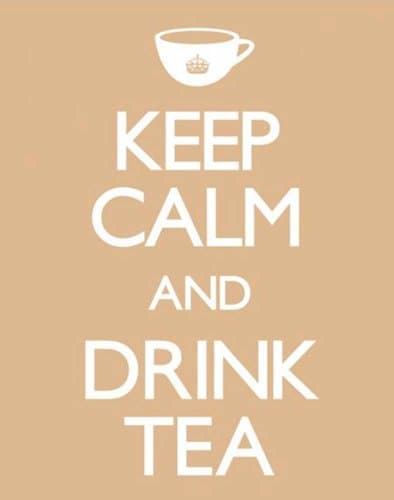 Mini Poster "Keep Calm and Drink Tea" and Accessory Item