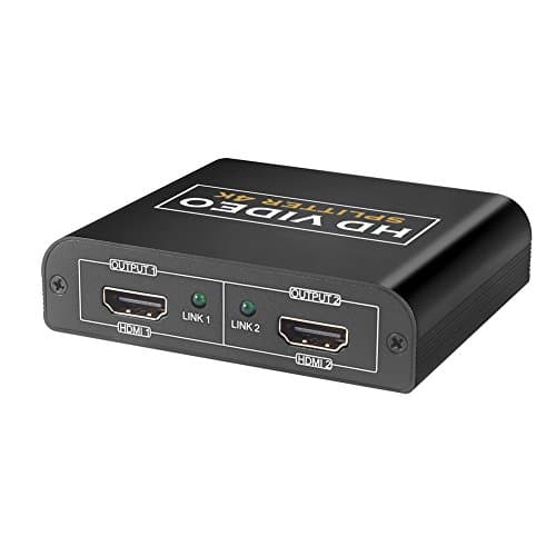 HDMI Splitter 1 input 2 outputs HDMI Switcher 2 port Supports 3D 1080P For Amazon Fire TV/Apple TV/PS2/PS3/PS4 /Xbox360/Blu-ray DVD Ver 1.4 HDCP compatible DC/5V