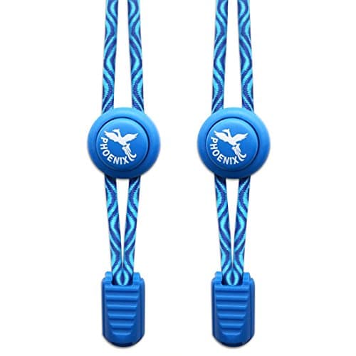 Phoenix Fit UK - No tie Elastic Lace System with lock - Easy to install in a range of colours. Great for runners, children, older generation &amp; active lifestyles - 1 Pair