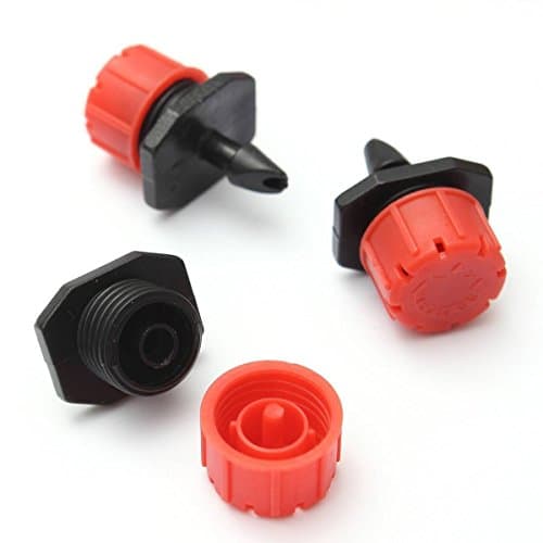 Razy Micro Flow Drip Sprinklers, Adjustable Watering Tool with Anti-clogging Emitter Dripper for Irrigation Kit (100 Pieces)