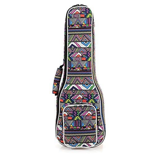The Young® Ukulele Bag Woven Pattern Folk Design Ukulele Bag Case Padded Bag (21 inch/56*20cm)