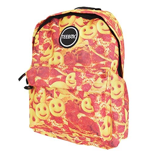 Teeboy Pizza And Waffles Backpack/Rucksack (One Size) (Red/Yellow)