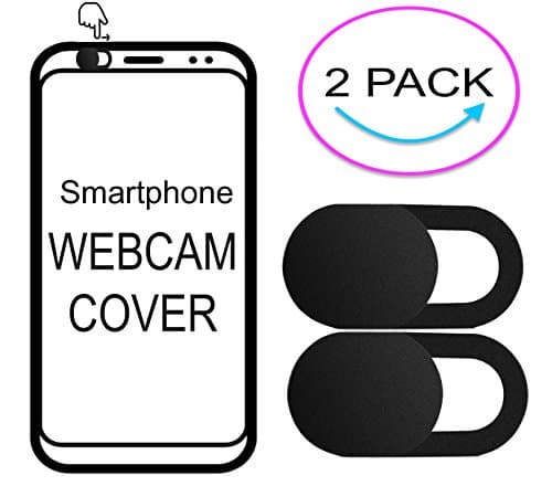 2 x Ultra Thin Privcay Webcam Camera Cover For BlackBerry Porsche Design P9982 - Black