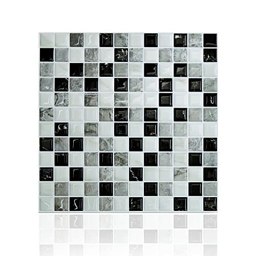 Cocotik Peel and Stick Tile 10"x10" 3D Decorative Backsplash Kitchen Tile - Pack of 10
