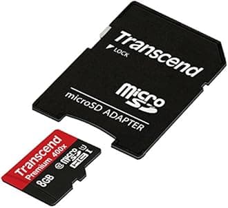 Transcend 8GB microSDXC/SDHC Class 10 UHS-I 600X (Ultimate) Memory Card with Adapter