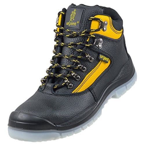 Leightweight Leather Men 's Boot Safety Work Boot with Steel Toe Cap Urgent 102 S1 TPU (8 UK)