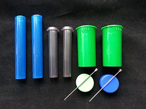 10 Pc Set- 2 each Doob Tube, King Jay, Pop Top Container, Silicone Jar + SS Tool by Van Cave
