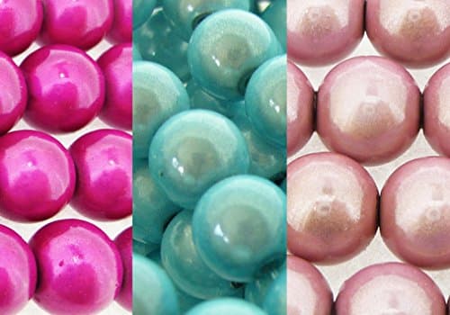 Miracle/Illusion/Magic Beads - Mega pack - 4mm Round - Pink-Aqua mix