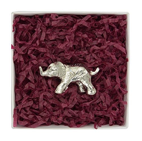 Walking Elephant Figurine Handcast In Fine Pewter