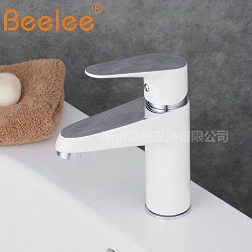 DZXYA All copper waterfall paint sit-on single hole cold water on the basin basin Faucet