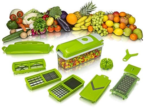 Multi Nicer Dicer Slicer Plus Peeler Cutter Chopper shredder Container Vegetable Fruit Mandoline 12 in 1 Food