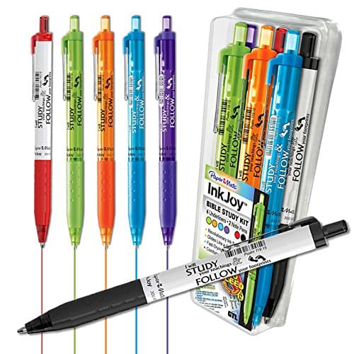 Paper Mate Ink Joy Bible Study No Bleed Underliner Pen 6 Pc Set by G T Luscombe