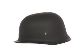 RIDE EAZY AMERICAS SMALLEST DOT HALF HELMET FLAT BLACK GERMAN STYLE SIZE XL