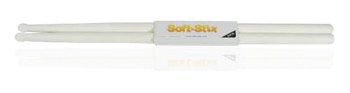 Soft Stix Practice, Training, and Gaming Drum Stick, Rudimentary White