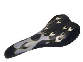 BACK RACING SEAT WITH FLAMES