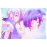 Anime pillow case caver No Game No Life Personalized Custom Zippered Pillow Cases 20x30