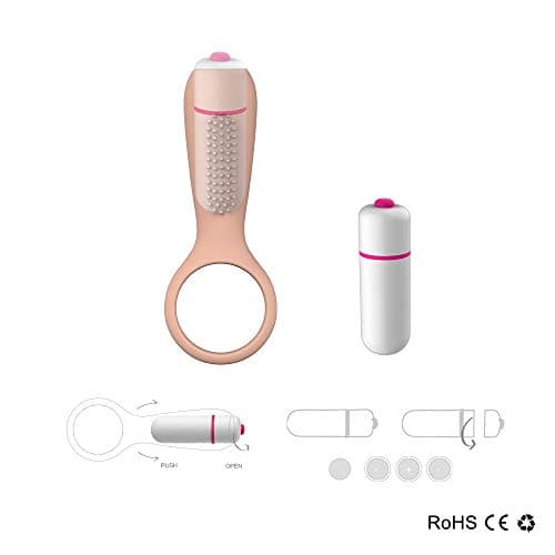 Cock Ring, Super Power Vibrating, Men C-Ock Ring To Delay Premature Ejaculation Lock,100% Waterproof, Cautious