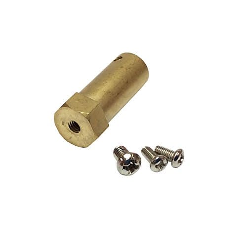 4Pcs Couplings Hex Coupling Length 60mm Bore 8mm Copper Cylinder for RC Car Wheels Chassis DC Gear Motor