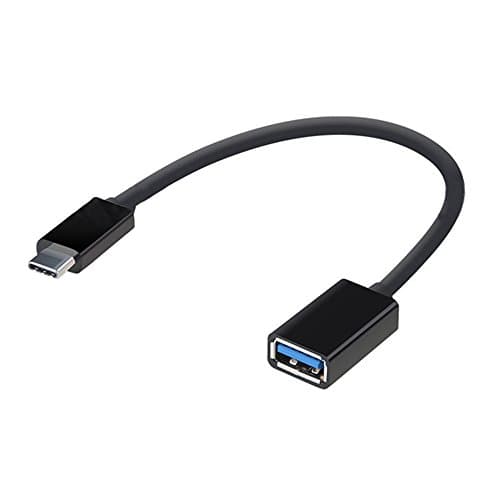 USB Type C Adapter, Hi-speed USB C Male to USB Female OTG Connectors Cable (USB 3.1) 20CM (Black) 1Pcs