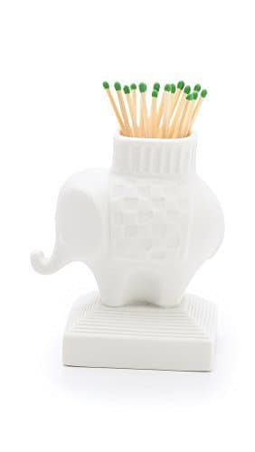 Jonathan Adler Elephant Match Strike, White by Jonathan Adler