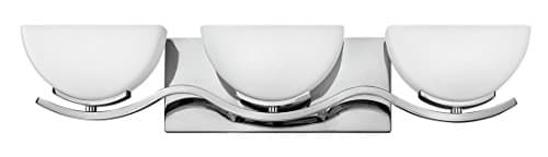 Hinkley 51103CM Transitional Three Light Bath from Verve collection in Chrome, Pol. Nckl.finish,