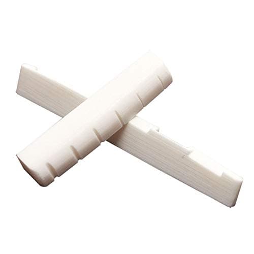 Guitar Parts 6 String Folk Guitar Bone Bridge Saddle And Nut Ivory Set