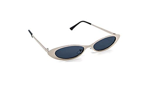 Small Frame Cat Eye Sunglasses (Silver)