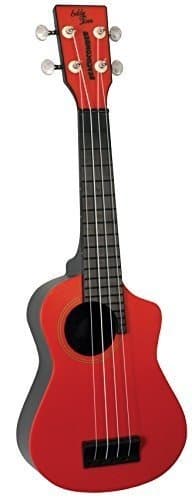 Eddy Finn EF-PSRD Beach Comber Soprano Ukulele, Red